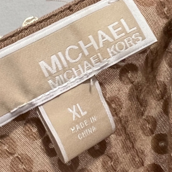 Michael Kors Gold Sequin Wrap Dress Size X Large - Picture 10 of 13